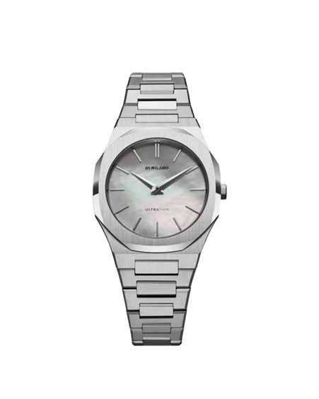 Reloj D1 Milano Mop Silver Ultra Thin 34 mm  in Acero D1-UTBL19 - D1-UTBL19